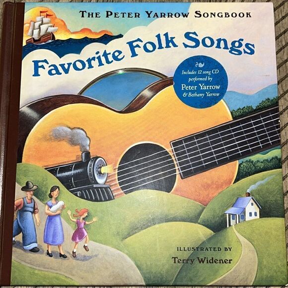 SING 🎤 Favorite Folk Songs w CD incl 12 folk songs.Peter Yarrow Song🎵book📕 - Picture 3 of 17